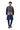 Navy Blue Kurta Set with embroodered Nehru/ModiJacket