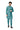 Aqua Blue 3-Piece Kurta Set with Textured Jacket