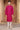 Vibrant Raspberry Pink Striped Kurta Set