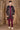 Black Ikat Patterned Long Jacket Set with Maroon Sherwani Set