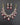 Ruby Diamond Paisley Cluster Necklace Set with Tier Earrings